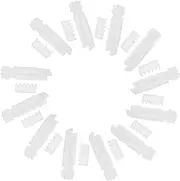 Alipis 12 Set Vertical Blind Accessories Curtains Window Blinds Apartment Blinds Replacement Plastic Pleated Curtain Hooks Replacement Vertical Blind Slats Plastic Curtain Hook Abs White