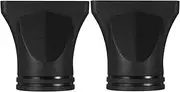 2pcs Universal Hair Dryer Nozzle Attachment for Salon Styling Concentrator And Diffuser Tips Universal Difuser Cap for Dryer Attachment Curly Hair Hairdressing Accessories Black