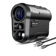 Rechargeable Golf Rangefinder 600m Multi Function Telescope with Flag Lock Slope and Pin Distance Meter