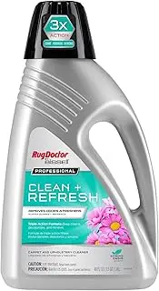Rug Doctor by BISSELL Professional Clean & Refresh Carpet Cleaner Solution 48oz. Carpet Shampoo with Triple Action Formula: Cleans, Deodorizes and Renews
