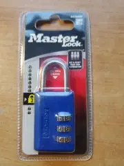 MASTER LOCK Blue Set Your own Combination Padlock, Zinc Alloy 647DAST
