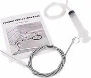 BQLZR Ice Surrender Frozen Water Line Tool for Refrigerator Dispenser Thaw Water Line Part Total Length 625mm Plastic White