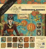 Graphic 45 - Steampunk Spells - 8x8 Paper Pad 24 Sheets Halloween Mixed Media