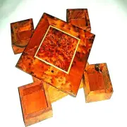 woden magic box thuya Christmas Gift Magic Rotatable Box Unusual Swivel Handmade