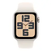 Apple Watch SE (GPS 40mm) Starlight Aluminium Case with Starlight Sport Band - S/M