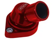 Proflow Water Neck Billet Aluminium Swivel Red Anodised 45 Degree SB & BB For Chev