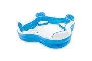 Intex Swim Centre 228cm Family Lounge Inflatable Pool w Seats Drink Holders BL