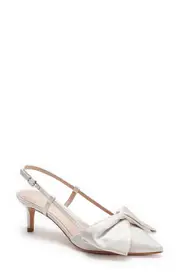 Kate Spade New York marseille bow pointed toe slingback pump in Ivory Multi at Nordstrom, Size 6
