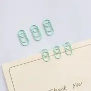 50Pcs/Bag Heart Paper Clips Rose Gold Mini Binder Clips Bookmarks Tickets Photo