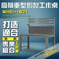 在飛比找樂天市場購物網優惠-高承載量WH5I+IW21 【樹德】高荷重型鋼製工作桌 工作
