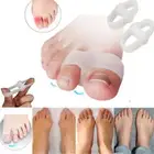 2PCS Silicone Gel Bunion Toe Separator Corrector Hallux Valgus Guard Foot Care~