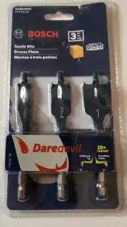 Bosch Daredevil 3pc Spade Bits 1/2"-3/4"-1"