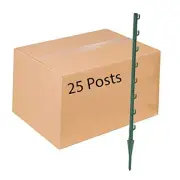 P-30G 30 Inch Garden Fence Post, Ideal for Gardens and Temporary Fencing - 25