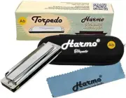 Harmo Torpedo Diatonic Harmonica - overblow setup, Harmonica - Free US Shipping!