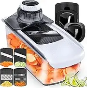 Fullstar Mandoline Slicer Spiralizer Vegetable Slicer - Food Slicer 6-in-1 Vegetable Spiralizer - Potato Slicer Zoodle Maker Veggie Spiralizer - Slicers for Fruits and Vegetables Onion Slicer Bpa-Free