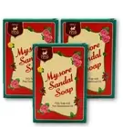 3X Mysore Sandal Soap Natural Sandalwood For Skin Care - 75 Gram
