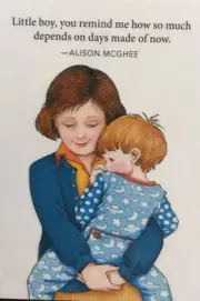 Mary Engelbreit Handmade Magnet-Little Boy, You Remind Me