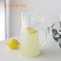 在飛比找momo購物網優惠-【Just Home】透亮耐熱玻璃壺杯組1300ml(玻璃壺