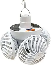 Outdoor Solar Fans for Patios - Football Design Solar Power Ceiling Fan - Football Design Foldable Hook Lamp for Cabin Gazebo Garage RV Barn Farm Greenhouse Garden Patio Deck Shed Porch
