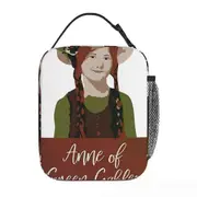 c587 Anne Of Green Gables Lunch Bags Insulated Lunch Tote Waterproof Bento Box Leakproof Picnic Bags for Woman Work Children School k587