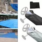 Convenient Solution with Swimming Pool Solar Blanket Reel Roller Cover 490x96cm