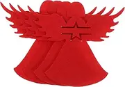 4pcs Xmas Angel Cutlery Holders Festive Christmas Tableware Covers for Forks Cutters Unique Holiday Decor for Dining Table Family Friends