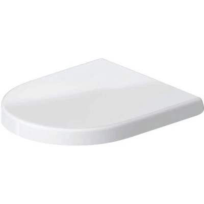 Duravit Toilet Seat 14.63 " Elongated Closed Front Plastic Material In White