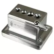Laser Engraved Quad Table Cigar Cutter, Brushed Finish, Monogram Custom