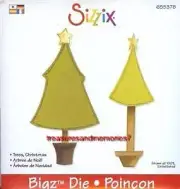 Sizzix Bigz TREES, CHRISTMAS New 655378 TOPIARY STARS