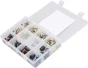 Potentiometer Kit Assortment 75Pcs B5K B10K B20K B50K B100K Ohm Linear Rotary Taper Potentiometer with Knob Nut Washer for DIY Audio Guitar Amplifier Speaker Volume Control