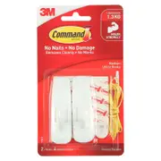 Command Medium White Adhesive Hooks - 2 Pack