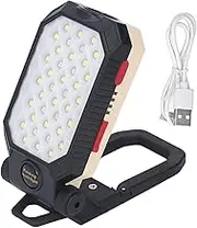 Magnetic Light, LED Rechargeable Magnetic Work Light, 1000Lm Cob Light Magnetic Flashlight with 3 Light Mode, Hook,Battery Indicator for Outdoor Camping Hiking Emergency