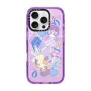 iPhone 16 Pro Impact Case MagSafe Compatible violet flower