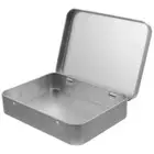 Small Tin Box with Lid Empty Storage Tinplate Jar Match Rope Tins