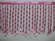 5 TO 5.5 "LONG- BEADED- FRINGE- TRIM- EXCELLENT-QUALITY