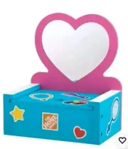 COMPLETE Home Depot Kid's Workshop Kit Mirrored Vanity May 2020 NEW