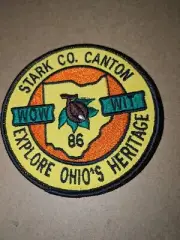 WIT Wandering Ohio Winnies Explore Ohio's Heritage Stark Co. Canton 1986 Patch