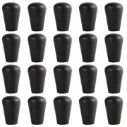 20 Pcs Black Color Plastic Cord Lock Stopper Detachable Cap Cord Locks Stop E...