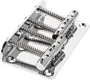 HYTROVE Sturdy Metal Hard Tail Fixed Bridge Bass 4 String Top Load Bass Bridge Tailpieces for Replacement