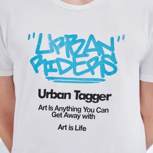 【涼感衣】Lee 藝術字體短袖圓領T恤 男款 白 Urban Riders 玉石科技
