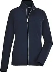 [killtec] KOS 102 WMN FLX JCKT Women's Stretch Jacket with Stand-Up Collar/Fleece Jacket, Dark Navy, 34, 39176-000