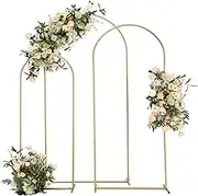 Wedding Arch Backdrop Stand Set of 3 (6.6FT,5.9FT,4.9FT), Balloon Arch Stand, Metal Arch Backdrop Stand for Birthday Party, Wedd(7.2FT 6.6FT 5.9FT)