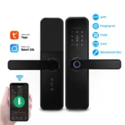 Electronic Smart Door Lock APP Fingerprint Card Password Keys Security Lock