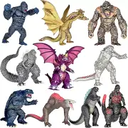 Twcare Exclusive Set of 10 Godzilla Vs Kong Toys Movable Joint Action Figures...