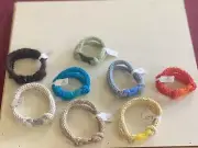 Handmade alpaca yarn bracelet