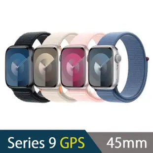 【Apple】Apple Watch S9 GPS 45mm(鋁金屬錶殼搭配運動型錶環)