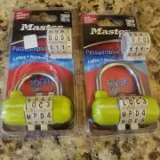 2 MASTER Combination Locks