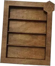 Abbraccia Wooden Dice Storage Rack Dice Tray Multipurpose Organization, 19.5cmx25cmx3cm
