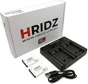 [Hridz] 2 Pack Replacement EN-EL19 Battery and Micro USB Charger for Nikon Coolpix 32 S33 S100 S2800 S3100 S3200 S3300 S3500 S3600 S3700 S4100 S4200 S4300 S5200 S5300 S6500 S6800