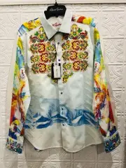 Robert Graham The Alps NWT $398 Limited Edition Embroidered Sport Shirt XL